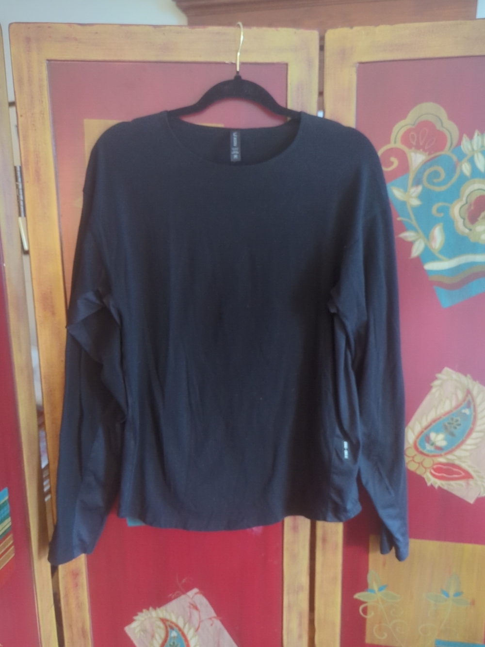 ASRV DSG-0611 Creora Long Sleeve Shirt Mens M Black Performance Tech Stretch